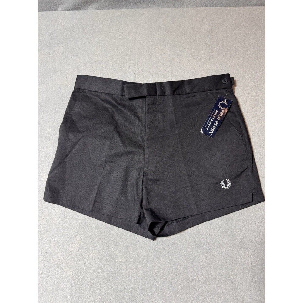 Vnt NWT Fred Perry Shorts 36 Navy Preppy Tennis Heritage Made England Tailored